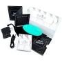 Tulips - Complete Clitoris Vibrator - Sex Toy with 10 Settings for Women and Couples, Waterproof, Body Safe Silicone, Rechargeable, Quiet, by Sweet Vibrations (Mint)