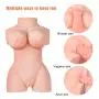 Full Size Sex Doll Realistic Female Real Torso TPE Silicone Doll for Men Male Masturbator Adult Sex Toy with Virgin Vagina Tight Anal Pussy Ass Masturbation Gift for Men