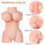 Realistic TPE Sex Doll for Men Masturbation 3D Realistic Female Full Body Torso Lifelike Love Doll Adult Sex Toy with 2 Holes Pussy Ass Silicone Doll Mens Best Gift