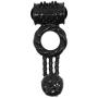 RITER Double Vibranting Rings Pennis Ring Enhancer Man Delay Stimulator Six Toys for Men&Couple