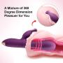 Primium Rabbit Vibrator with Rotating Shaft, Luvkis Sophia Bunny Clitoral G-Spot Stimulator, Waterproof Rotating Beads Realistic Dildo Sex Toy for Women and Couple Play Primium Rabbit Vibrator with Rotating Shaft, Luvkis Sophia Bunny Clitoral G-Spot Stimulator, Waterproof Rotating Beads Realistic Dildo Sex Toy for Women and Couple Play