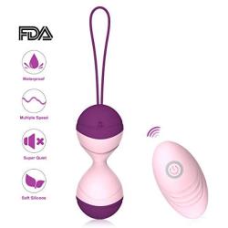 Kegel Sport Ball Set is Suitable for Beginners and Advanced, with 10 Vibration Modes for Pelvic Floor Exercises, Enhanced Bladder Control and Improved Quality of Life（Purple）