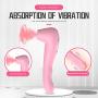Quiet Waterproof Dual Motor Wireless Soft 12 Speeds Mode USB Cable Rechargeable Cordless Sucking Vǐbrǎtǒr Multispeed & The Best Tool Handheld Massage (Color Pink)