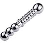 Senoow Metal Back Hang Toy Stainless Steel for Men and Women Play Metal Bead Plug Heavy Duty Hang Plug Bead Stainless Steel Polished Plug