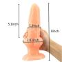 FST Silicon Animal Big Dildo Suction Animal Penis 8 Inch Dog Dildo for Anal Sex Vaginal Stimulator Realistic Dildo Novelties Sex Toy (Beige)