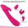 Handheld Wireless Wand Massager 30 Speeds To Relieve Muscle Pressure - USB Charging is More Portable and Safer(Rose Red)