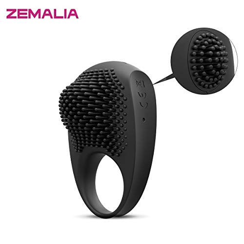 ZEMALIA Cock Penis Rings Adult Sex Toys for Male or Couples Waterproof Rechargeable Toy Vibrators Masturbation