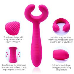 G-Spot Rabbit Waterproof Rechargeable 3 Motors Dildo Vibrator Adult Sex Toys - Adorime Silicone Clitoris Vagina Penis Stimulator Massager Sex Things for Men, Women and Couples