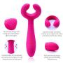 G-Spot Rabbit Waterproof Rechargeable 3 Motors Dildo Vibrator Adult Sex Toys - Adorime Silicone Clitoris Vagina Penis Stimulator Massager Sex Things for Men, Women and Couples