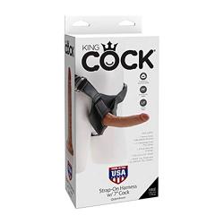 King Cock Strap-On Harness W/ 7" Cock Tan