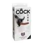 King Cock Strap-On Harness W/ 7" Cock Tan King Cock Strap-On Harness W/ 7" Cock Tan