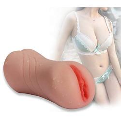 Male Masturbator Cup Sex Toys, iMiMi Masturbation Stroker Cup with Double Ends 3D Realistic Vagina Adult Sex Toys for Men (Flesh)
