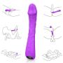 G Spot Vibrator with Fexible Shaft 9 Strong Vibration Patterns for Multiple Orgasms, PALOQUETH Waterproof Personal Dildo Vibrator for Clit Stimulation, Soft Silicone Rechargeable