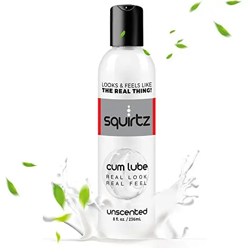 Squirtz Cum Unscented Lube, Water Based Silk Natural Personal Creamy 8 fL.OZ. Super Long Lasting, Free of Parabens, Life Like Personal Lubricant for Men, Women & Couples Squirtz Cum Unscented Lube, Water Based Silk Natural Personal Creamy 8 fL.OZ. Super Long Lasting, Free of Parabens, Life Like Personal Lubricant for Men, Women & Couples