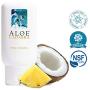 Aloe Cadabra Flavored Personal Lubricant & Moisturizer for Her, Him & Couples, Best Natural Lube Oral Gel Pina Colada, 2.5 oz (Pack of 2)