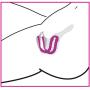 Frisky Petal Pusher Silicone Labia Spreader