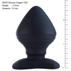 Boss Silicone Stopper Butt Plug, No.8