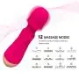 Wireless Mini Handheld Wand Massager with 12 Silent Frequency Modes, Personal Waterproof Rechargeable Power Massager for Relieving Body Muscle Soreness (red) Wireless Mini Handheld Wand Massager with 12 Silent Frequency Modes, Personal Waterproof Rechargeable Power Massager for Relieving Body Muscle Soreness (red)