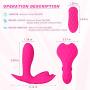 YQFCA Wearable Remote Wearable C-lǐt-óris Massager, 10 Vibration Modes,10 Tongue Licking Modes, Silent,Skin-Friendly Silicone, USB Rechargeable Waterproof Massager YQFCA (Color : Red)