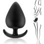 Silicone Anal Plug, Super Soft Butt Plug Beginner Kit, Flirt Toys Training Sex Toys for Unisex and Couples (M)