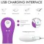 Clitoral Vibrator, G Spot Clit Dildo Vibrators, Waterproof Rechargeable Clitoris Stimulator with 9 Vibration Patterns Sex Toys for Women