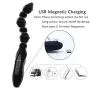 Vibrating Anal Beads Anal Vibrator Prostate Massager Butt Plug Flexible Silicone 10 Vibration Modes Anal Stimulator Sex Toy Rechargeable Waterproof Bullet Vibrator for Men Women and Couples Vibrating Anal Beads Anal Vibrator Prostate Massager Butt Plug Flexible Silicone 10 Vibration Modes Anal Stimulator Sex Toy Rechargeable Waterproof Bullet Vibrator for Men Women and Couples