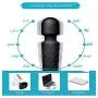 Compact Power Wand Wireless, Wand Massager with 20x Magic Multi-Speed Vibrations, Cordless, Waterproof, Personal Handheld Electric Massager for Neck Shoulder Back Body Massage (Black) Compact Power Wand Wireless, Wand Massager with 20x Magic Multi-Speed Vibrations, Cordless, Waterproof, Personal Handheld Electric Massager for Neck Shoulder Back Body Massage (Black)