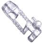 xinYxzR Male Vibrating Penis Enlargement Sleeve Reusable Condoms Cock Ring Sex Toys White