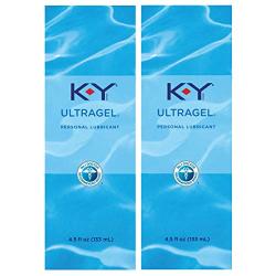 K-Y UltraGel Premium Water Based Lube- Personal Lubricant Safe To Use With Latex Condoms, Devices, Sex Toys and Vibrators, 4.5 oz., Pack of 2