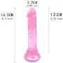 JSCRlove 6 in Beginners Mini Soft-Ďîldɔ Women Massager Realistic Dual Density Toy,Beginners Lifelike Suction Cup Tools(Pink) Women Socks