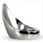 LeLuv Eyro Cock Ring Stainless Steel Tear Drop Perenium Pressure 2.25 inch 5.7 cm