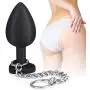 3Pcs Anal Plug Training Sets with Chain to Avoid Slipping into Body AILEQI Butt Plug for Beginer Couples Medical Grade Silicone Hypoallergenic