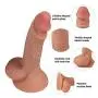 CONtenct 8 Inch Dillo Silicone Vivid Mens anul Plug Six Toys for Mastubation