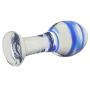 Wowlife 4.53 11.5 cm SM Fetish Blue Glass Crystal Ball Anal Plug G-spot Stimulator Butt Pleasure Wand Mushroom Adult Sex Toy