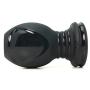 Doc Johnson Platinum Premium Silicone - The Stretch - Hollow Butt Plug - Large - Black