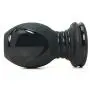 Doc Johnson Platinum Premium Silicone - The Stretch - Hollow Butt Plug - Large - Black
