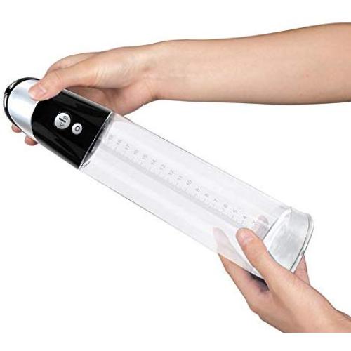 Sexpoy Wonderful Silent Design Electric Enlargement Pump for Men Massag Automatic Penish Enlargement Pump for Men Massag Vacuum Enlarger Black with Clear Tube & Scale 4 AAA Battery (Not Include) 100%