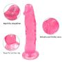 Whtao Realistic Real Soft Dîldɔ Waterproof Relax Massage Tools Whtao (Color : Pink)