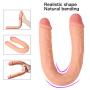 JSCRlove 16 Inch Long Double Ended Headed Soft-Ďîldɔ Realistic Dual Density Toy Beginners Lifelike Suction Cup Tools Women Sweater