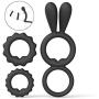 Ridmii Cock Rings Set Super Soft Silicone Penis Rings Premium Stretchy Adult Sex Toy Erection Enhancing and Orgasm for Men Longer Harder Stronger Erection