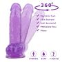 Labibing 6.9 inches Lifelike Huge Women Personal Relax Massager High Quality Material Labibing (Color : Purple)
