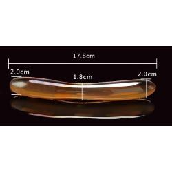 Glass Pleasure Wand Golden Crystal Dildo G Spot Stimulation Masturbation Wand Sex Toy for Women