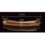 Glass Pleasure Wand Golden Crystal Dildo G Spot Stimulation Masturbation Wand Sex Toy for Women