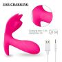 Realistic Vibratòr for Wonem Wearable Vibration P-anties C-litōris Stimulation, Female Wireless Remote Control Charging Sucking Wearable Massage -Rose Red by Dwoon