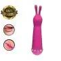 Massager for Sports Recovery Tshirt Handheld Electric Bunny Ear Massager, Stimulating C-lǐtōris Diamond Silicone 10 Frequency Vibrator Pink by Teanmy
