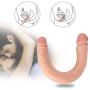 Personal Soft Realistic Dîldɔ Toys Double-Ended Waterproof Ladies Toy DJKFHIU (Flesh)
