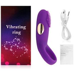 TPTPMAY Silicone Clock Ring Vibranting Pennis Rings Waterproof USB Rechargeable 12-Speed Vibrantor Powerful Clotoris Couple Funny Toy