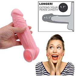 MHF2S 5.5 Inch Silicone Extender Sleeve for Man (Pink)