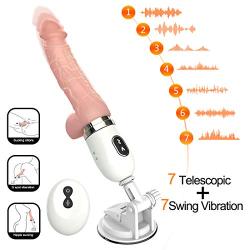 Large Didlo Suction Cup Vibrant Tőys Strong Suction Cup Perfect Adult Women Swinging Remote Control Telescopic Dido for Women Powerful Huge-Vibratòr with Heating,Vibrate Toy Oral Tongue Simulator,