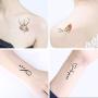 12 Sheets Temporary Tattoos Owl Words Flower Mermaid Animal for Women Tattoo Stickers for Arms Legs Shoulder Back Waterproofing (style 5)